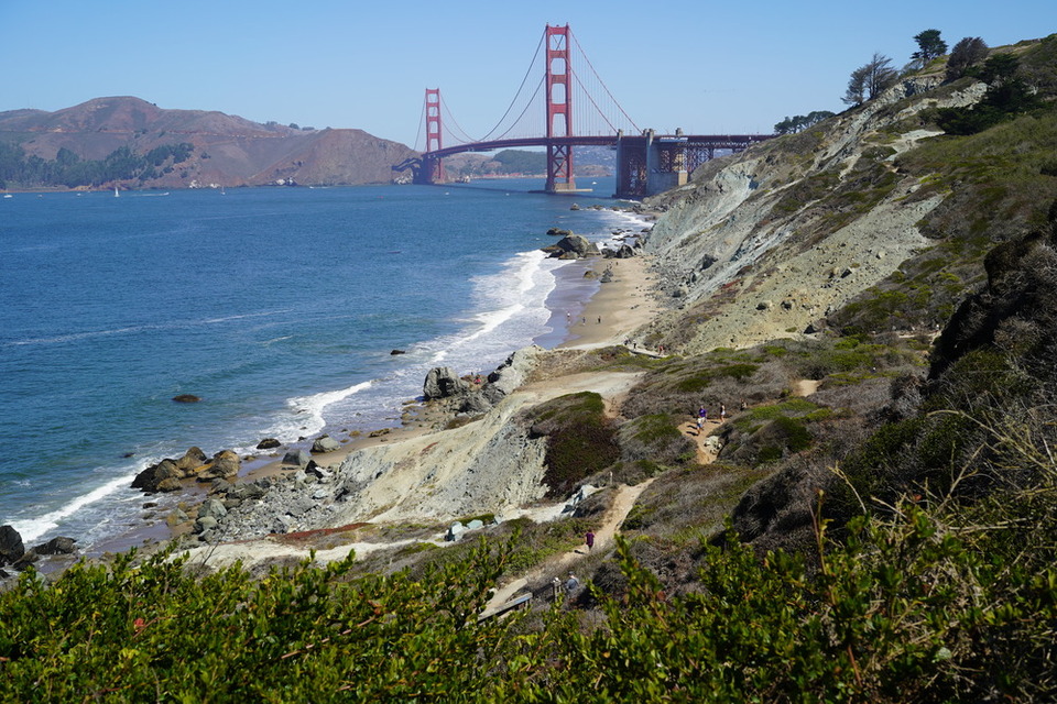 San Francisco, Kalifornien mit der Golden Gate Bridge