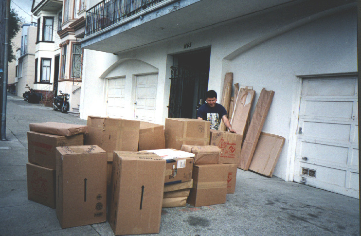 The transportation boxes from Munich arrive in San Francisco.