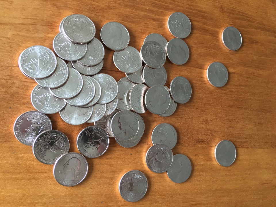 Der "Quarter" ist ein viertel Dollar und eine wichtige Münze im Zahlungsverkehr.