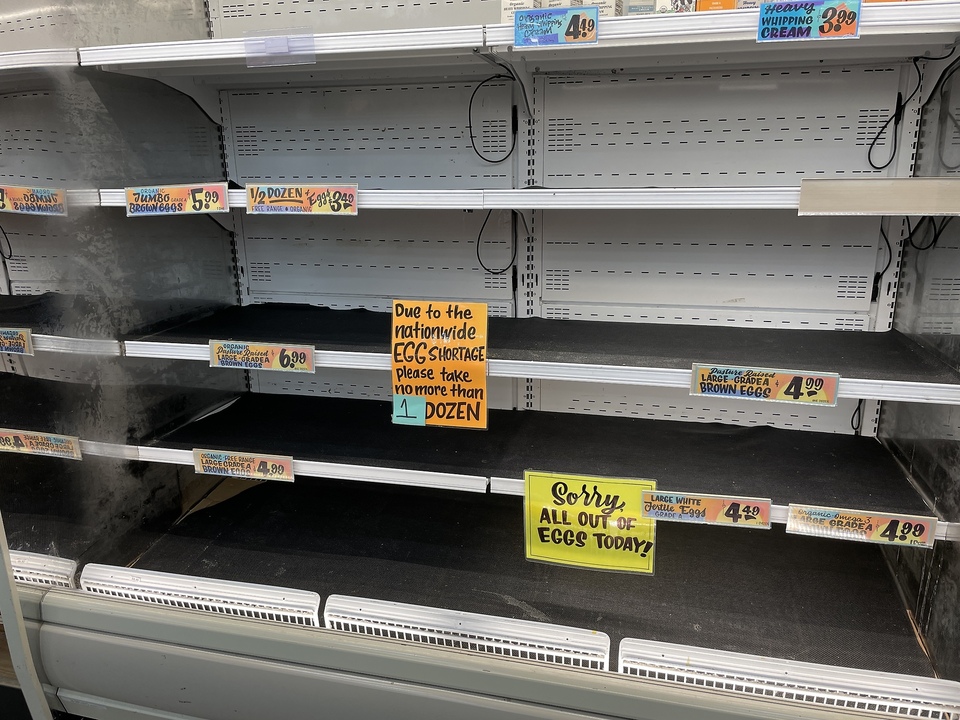 Alle Eier ausverkauft