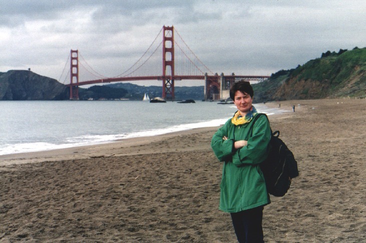 Am Baker Beach in San Francisco. Windig aber schön!