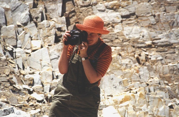 Angelika with the Mamiya 7