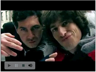 Chris Parnell and Andy Samberg in the video "Lazy Sunday"