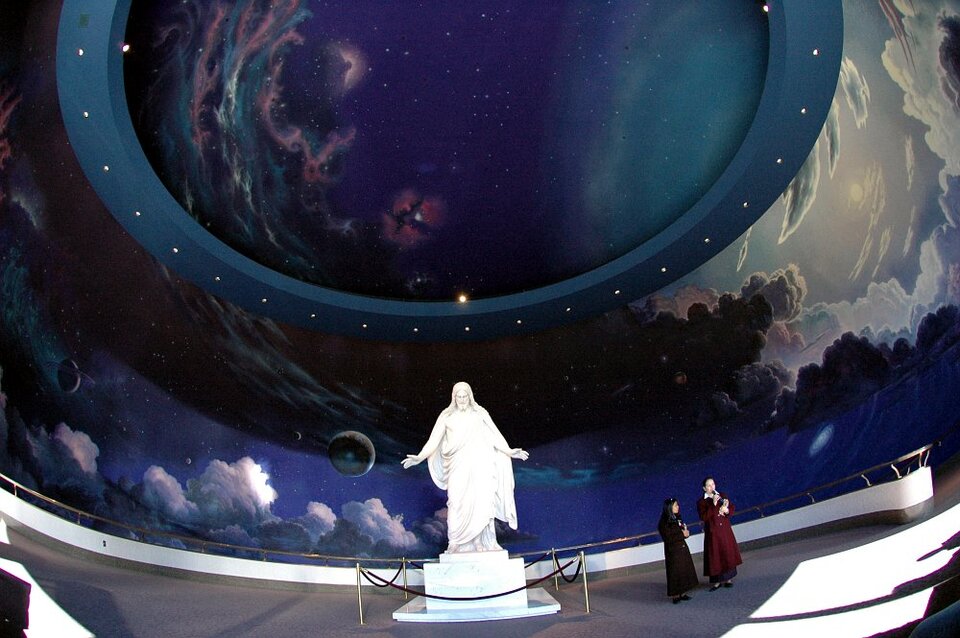Im Besucherzentrum des Mormonentempels