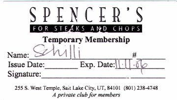 Lizenz zum Saufen: Express-Mitgliedschaft im Spencer's für 4 Dollar.