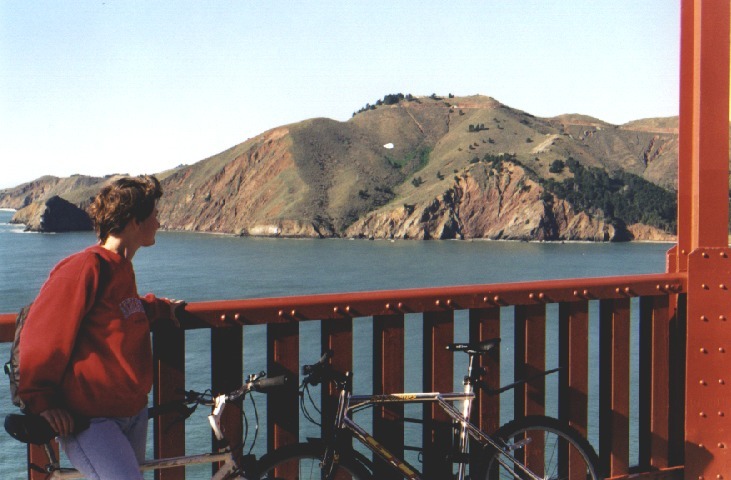 Angelika is not racing, but rather enjoying the view.