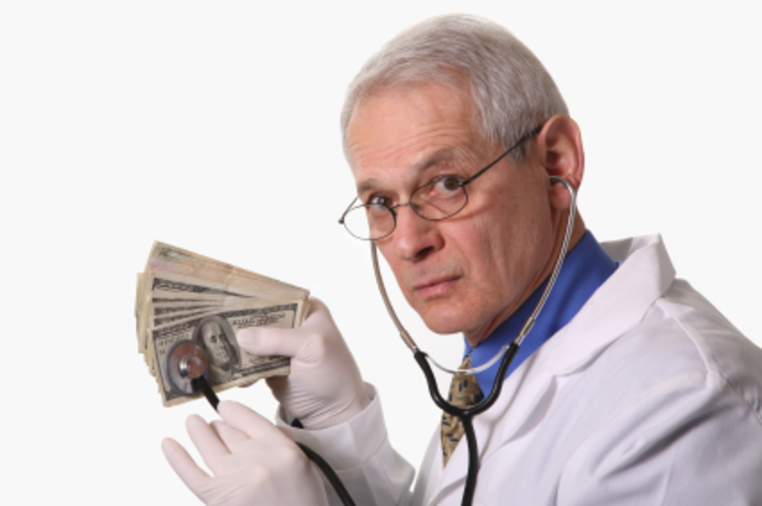 Wenn man beim Arzt schon Geld latzen muss, dann wenigstens steuerfrei.