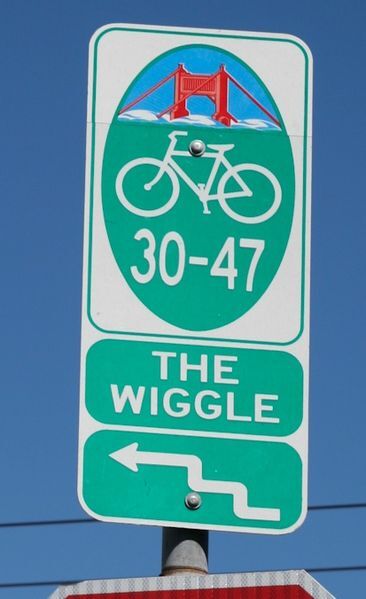 Der "Wiggle" ist der Namen einer Fahrradroute durch San Francisco.
