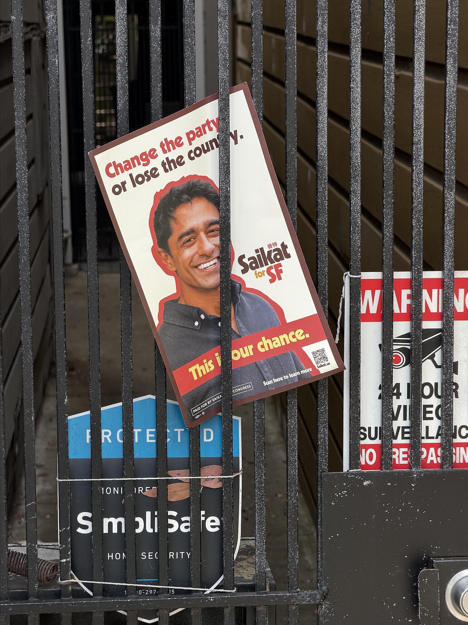 Dieser Herr will Kongress-Abgeordneter werden.