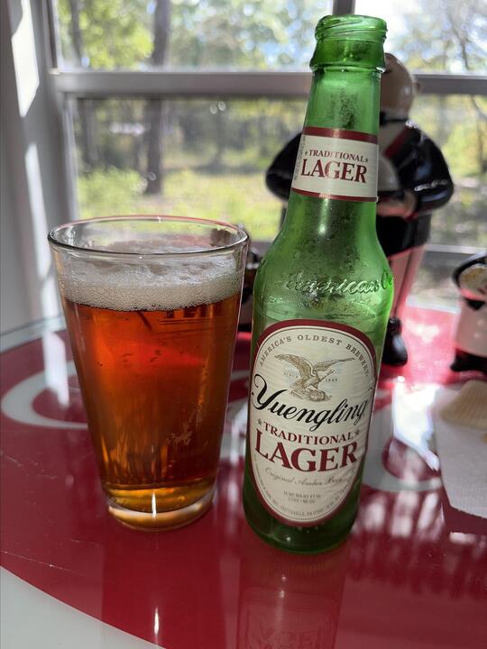 Das erstaunlich gute Yuengling-Lager-Bier.